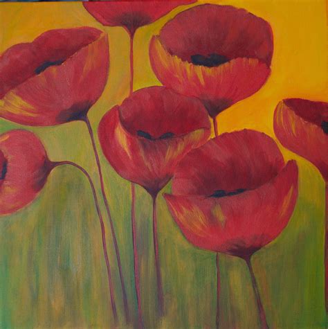 And more poppies! Flower Art, Poppies, Bloom, Canvas, Flowers, Painting