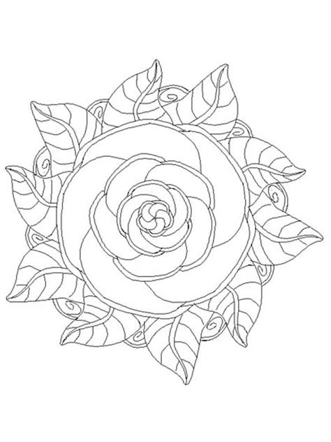 Mandala of the moon and sun. Flower mandala coloring pages for adults. Free Printable Flower Mandala coloring pages.