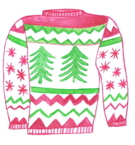 Ugly Christmas Sweaters Drawings Illustrations Royalty Free Vector