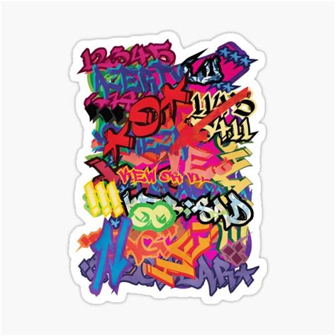 Graffiti Tag Tag 1 Sticker For Sale By Lu Officiel Redbubble