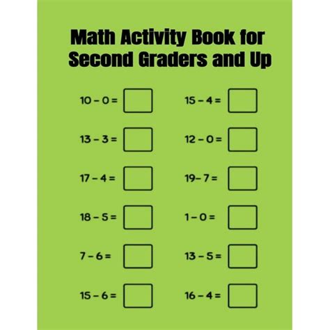 Math Activity Book For Second Graders And Up Paperback