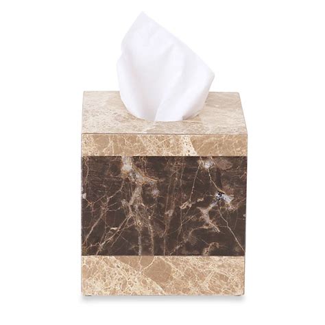 Montecito Marble Tissue Box Cover Bed Bath And Beyond