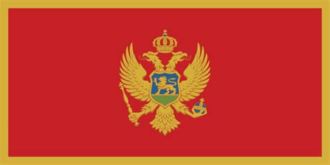 Die flagge wurde am 23. Flagge von Montenegro anmalen - country flags