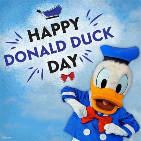 June 9th Is Donald Duck Day In Honor Of His Birthday With Images