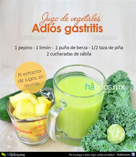 Jugo De Vegetales Adiós Gastritis Y Colitis Hábitos Health Coaching