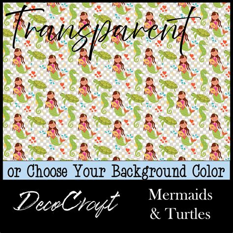 DecoCraft - Transparent - Fairy Tales - Mermaids & Turtles – H & H
