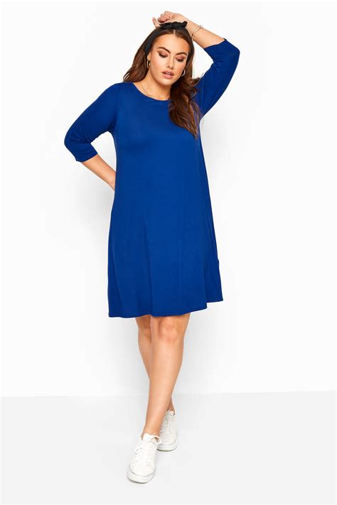 Cobalt Blue Swing Dress Yours Clothing