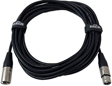Gearlux Xlr Microphone Cable Male To Female 25 Ft Fully Balanced