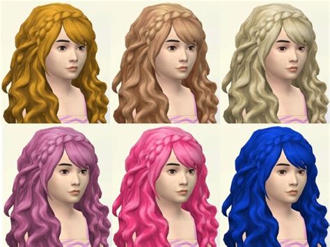 Erica Hair Recolors For Kids And Toddlers By Delise At Sims Artists