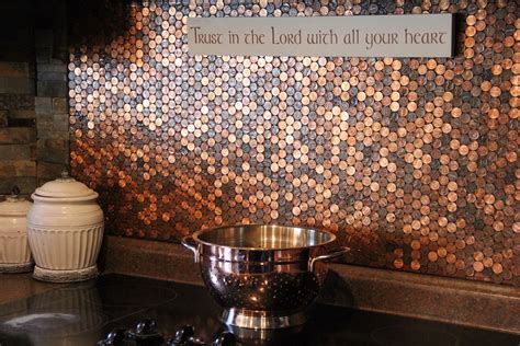 Kitchen Penny Stove Backsplash For The Love Of Copper Forget Him Knot