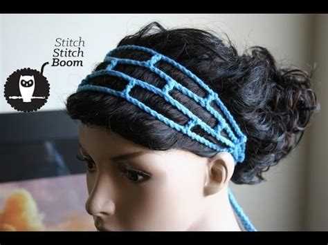 This pattern works for any type of yarn, i used a size 5 yarn and a k crochet hook as recommended on the. Crochet Tutorial: Mesh Headband (Great for beginners ...
