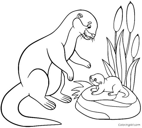 Otter Coloring Pages Coloring Pages For Kids And Adults