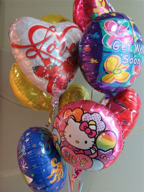 Let a friend or loved one know you are thinking of them while they are feeling under the weather, with beautiful get well bouquet or get well flower delivery. Fancy Get Well Balloons Bouquet - Vancouver Florist
