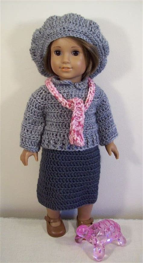 Crochet doll clothes with these fun patterns from annie's! 18 inch doll crochet jacket | American Girl Free Patterns ...