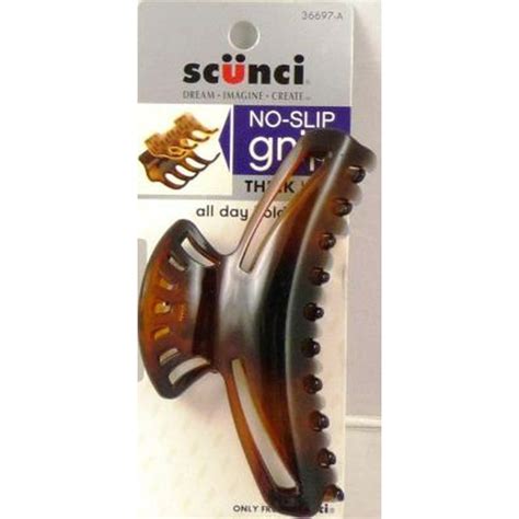 Conair 2 Pack Scunci No Slip Grip Claw Clip Color May Vary 1 Ea
