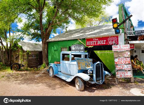 It's a good idea to bring a paper map of here's some of our favorite route 66 attractions. Route 66 decorations in Seligman - Stock Editorial Photo ...