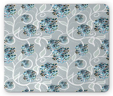 Floral Mouse Pad Swirls Daisy Flower Bouquets Beauty Exquisite