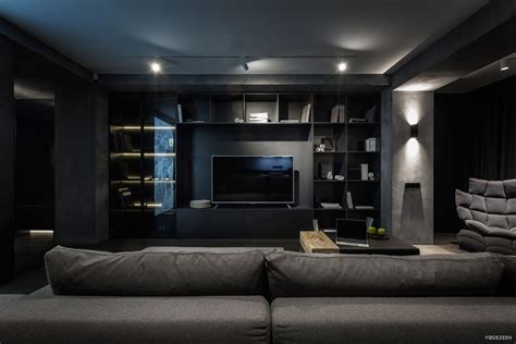 Exquisite Modern Dark Interiors Adorable Homeadorable Home