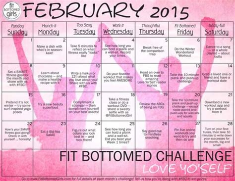 Take The February Fit Bottomed Challenge Love Yoself