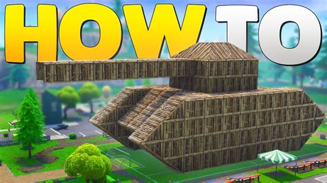 How To Build A Tank In Fortnite Battle Royale Building Tips Youtube