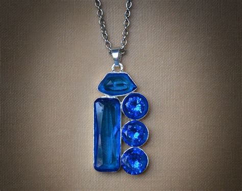 Items Similar To 20 Off Blue Gemstone Necklace On Etsy