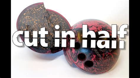 Bowling Ball Cut In Half With Waterjet Youtube