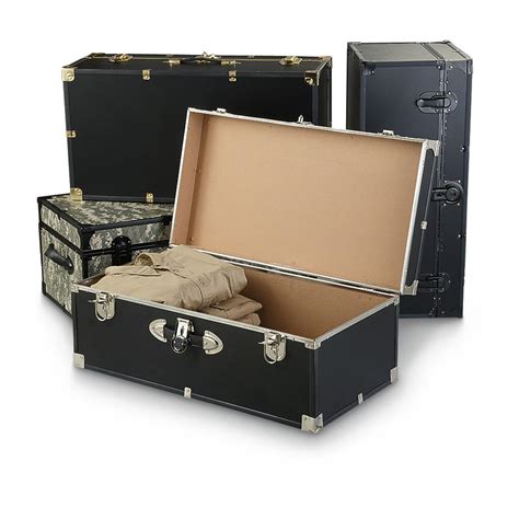 Military Style Metal Footlocker 623209 Storage Containers At