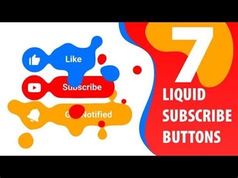 Subscribe youtube button green screen subscription social like channel internet subscribers. Liquid Youtube Subscribe Button | After Effects template ...