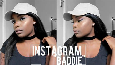 Instagram Baddie Inspired Makeup Tutorial Dark Skin Youtube
