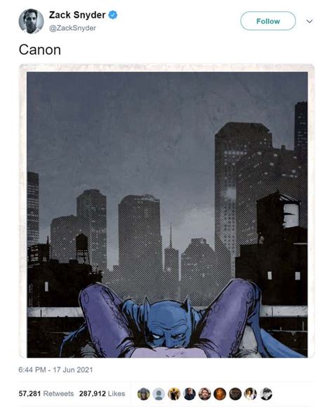 Zack Snyder Batmancatwoman Oral Sex Tweet Hit By Dmca Claim