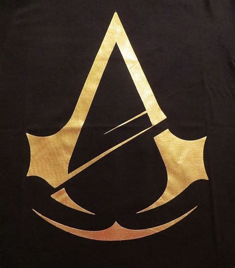 Assassin S Creed Unity Gold Logo M T Shirt New Short Sleeve Ac