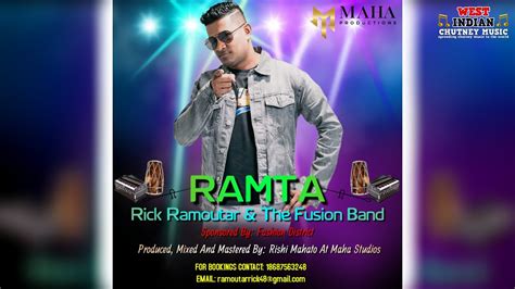 Rick Ramoutar X The Fusion Band Ramta 2022 Chutney Soca Youtube