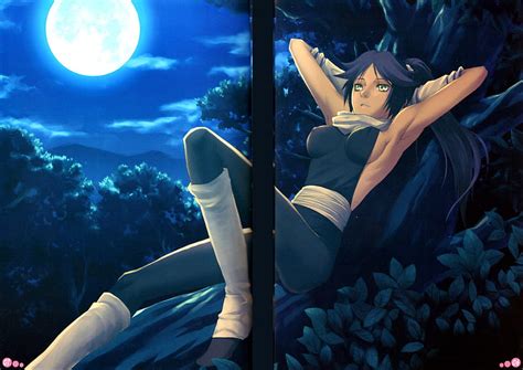 3840x2160px 4k Free Download Yoruichi Bleach Moon Original Anime Anime Warrior Long