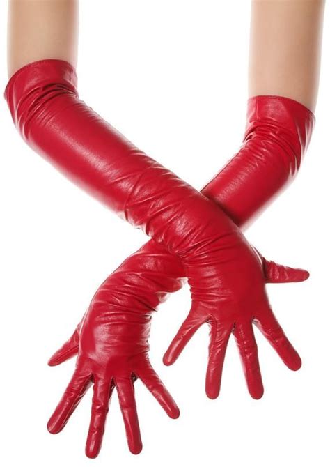 Lipstick Red Leather Opera Gloves Etsy Red Leather Gloves Gloves Opera Gloves