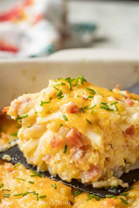 Ham And Cheese Hash Brown Casserole Eat Dessert Snack