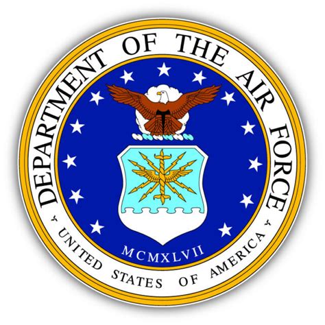 Department Of The Air Force Car Bumper Sticker Decal SIZES EBay