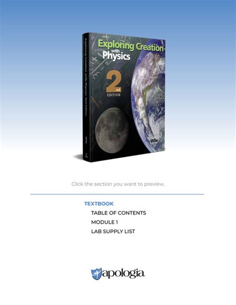 apologia educational ministries exploring creation with physics sample page 2
