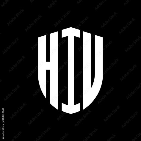 Hiu Letter Logo Design Hiu Modern Letter Logo With Black Background