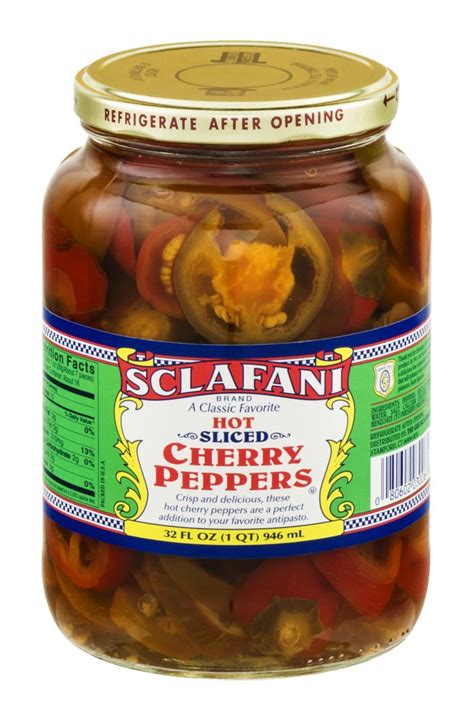 Buy Sclafani Hot Sliced Cherry Peppers Online Mercato
