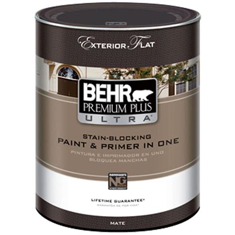 Behr Premium Plus Ultra 1 Qt Deep Base Flat Exterior Paint 485304