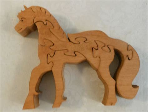 Pony Freestanding Wooden Puzzle 55x65 This One From 1 Butternut