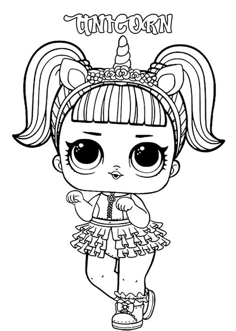 Coloring Sheet Lol Surprise Doll Coloring Pages Printable Lol Doll