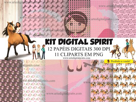 Kit Digital Spirit GrÁtis Arte Digital Grátis