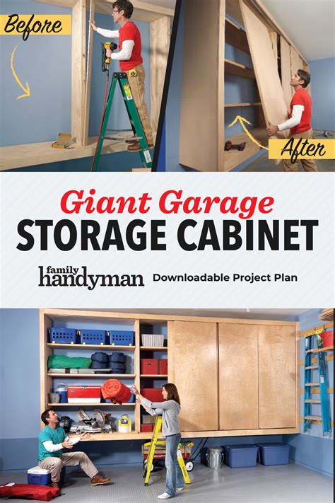 For this project, i used both skill saw and a table saw to cut the plywood boards, but if you don't have a table saw you could use a simple skill saw for. Giant DIY Garage Cabinet in 2020 | Garage storage cabinets ...