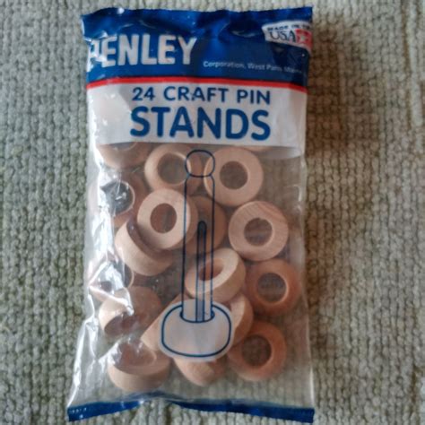 Penley Wooden Round Doll Pin Stands 24 Ct Etsy Pin Doll Craft