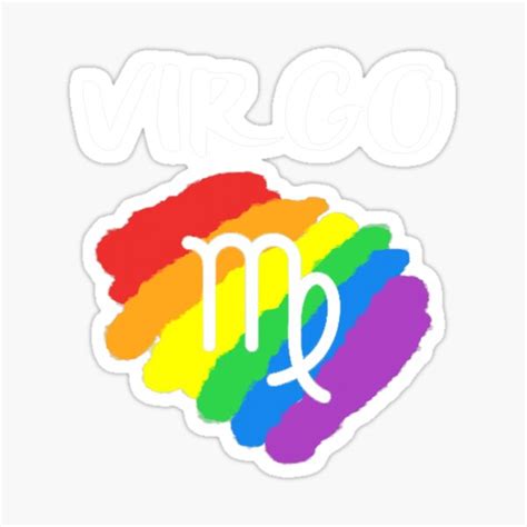 Gay Pride Virgo Birthday Lgbt September Rainbow Flag Sticker For Sale By ConnorBentley Redbubble