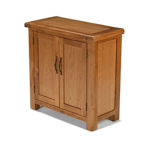 Rushden Solid Oak Furniture Small Petite Cabinet Storage Cupboard Ebay