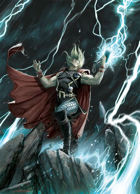 Thor By Andreameloni On Deviantart Thor Comic Thor Art Marvel