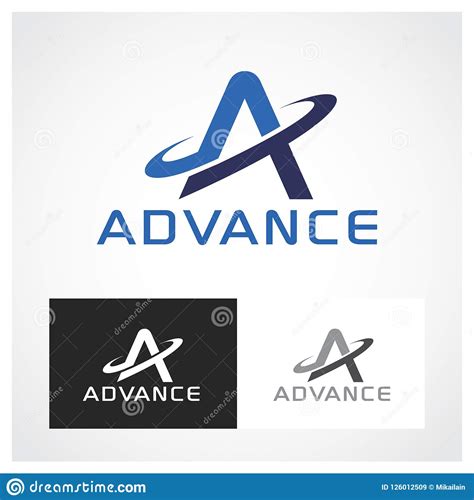 Advance Logo Symbol Stock Vector Illustration Of Elements