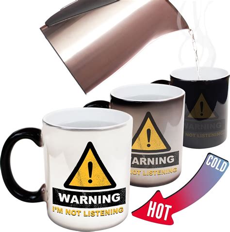 123t Funny Mugs Warning Im Not Listening Offensive Adult Humour Rude